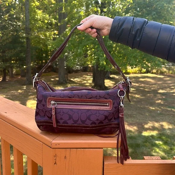 Coach | Bags | Coach Signature Jacquard Suede Satchel Coach | Bags | Coach Signature Jacquard Suede Satchel